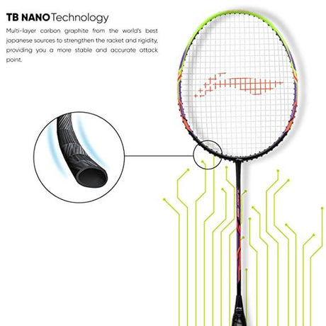 Li-Ning Turbo 99 Carbon Fibre Racket with Free Full Cover (84 Grams. 30 lbs. ) | KIBI Sports - KIBI SPORTS