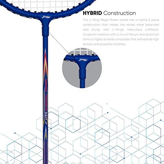 Li-Ning Mega Power Badminton Racquet with Smash Power Frame with Free Full Cover | KIBI Sports - KIBI SPORTS