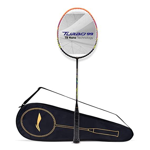 Li-Ning Turbo 99 Carbon Fibre Racket with Free Full Cover (84 Grams. 30 lbs. ) | KIBI Sports - KIBI SPORTS