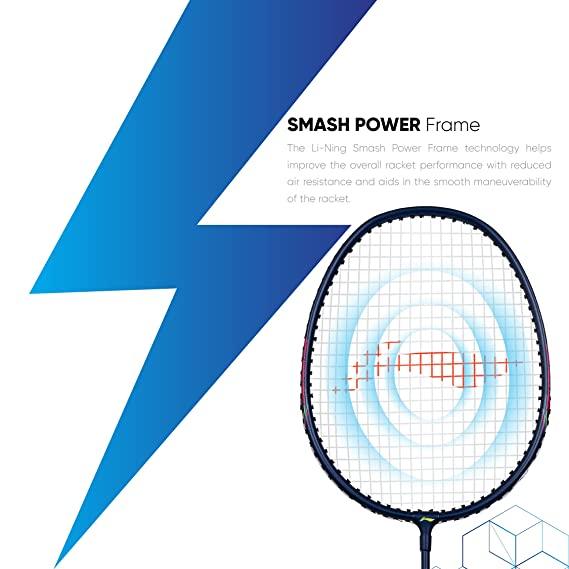 Li-Ning Mega Power Badminton Racquet with Smash Power Frame with Free Full Cover | KIBI Sports - KIBI SPORTS