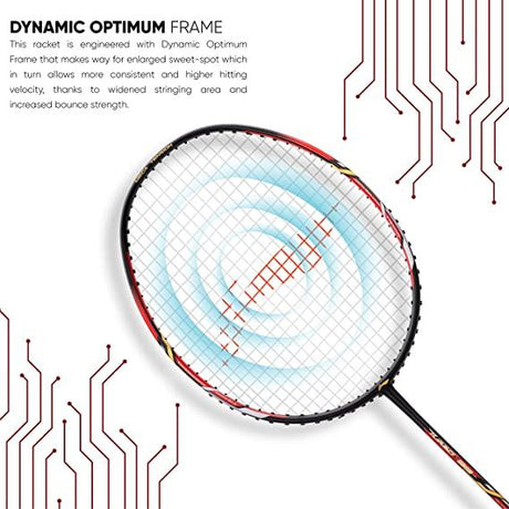 Li-Ning Turbo 99 Carbon Fibre Racket with Free Full Cover (84 Grams. 30 lbs. ) | KIBI Sports - KIBI SPORTS