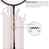 Li-Ning Turbo 99 Carbon Fibre Racket with Free Full Cover (84 Grams. 30 lbs. ) | KIBI Sports - KIBI SPORTS
