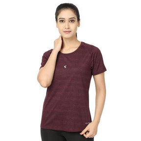 Kronos Raglan Grindle Striper | Women's | Crimson | KIBI Sports - KIBI SPORTS