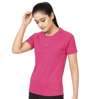 Kronos Raglan Barcode Ultima | Women's | Fuscia | KIBI Sports - KIBI SPORTS