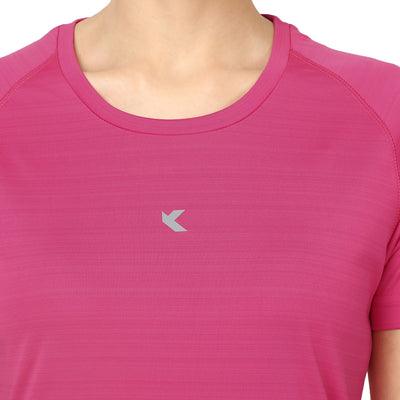 Kronos Raglan Barcode Ultima | Women's | Fuscia | KIBI Sports - KIBI SPORTS