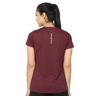 Kronos DRI-FIT Crew Neck Tee | Women's | Majestic Red | KIBI Sports - KIBI SPORTS