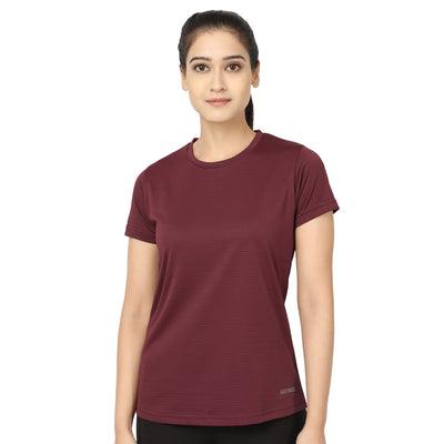 Kronos DRI-FIT Crew Neck Tee | Women's | Majestic Red | KIBI Sports - KIBI SPORTS