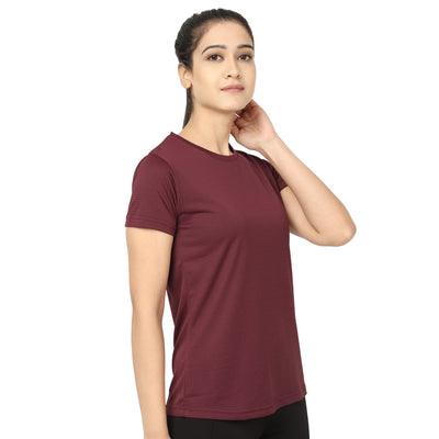 Kronos DRI-FIT Crew Neck Tee | Women's | Majestic Red | KIBI Sports - KIBI SPORTS