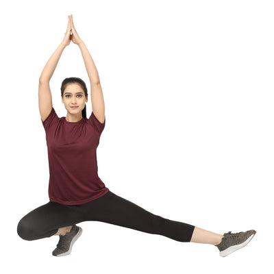 Kronos DRI-FIT Crew Neck Tee | Women's | Majestic Red | KIBI Sports - KIBI SPORTS