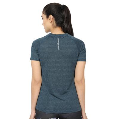 Kronos Raglan Grindle Striper | Women's | Intense Aqua | KIBI Sports - KIBI SPORTS