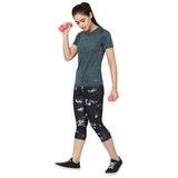 Kronos Raglan Grindle Striper | Women's | Intense Aqua | KIBI Sports - KIBI SPORTS