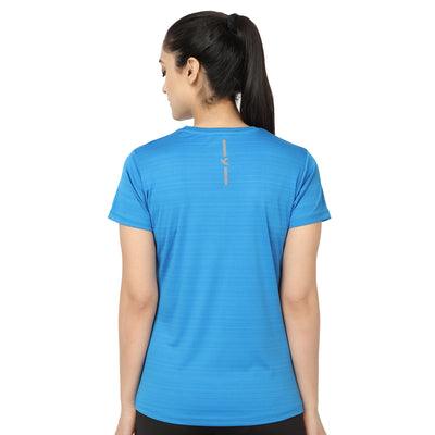 Kronos Crew Neck Tops | Women's | Indian Blue | KIBI Sports - KIBI SPORTS