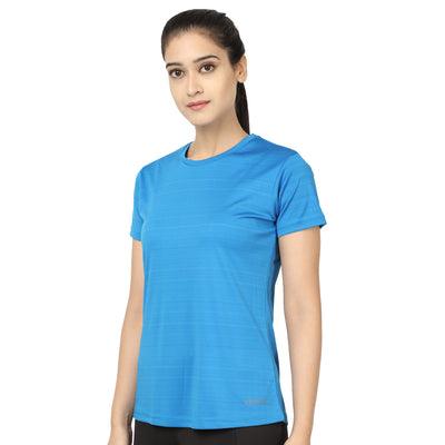 Kronos Crew Neck Tops | Women's | Indian Blue | KIBI Sports - KIBI SPORTS