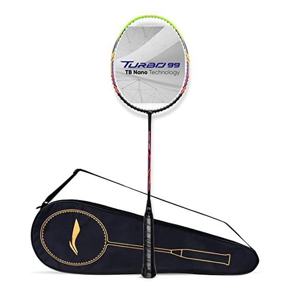 Li-Ning Turbo 99 Carbon Fibre Racket with Free Full Cover (84 Grams. 30 lbs. ) | KIBI Sports - KIBI SPORTS