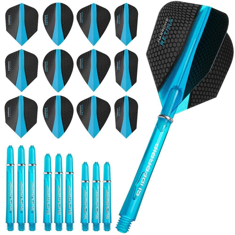 HARROWS Retina Dart Flights and Shafts Combo Kit - KIBI SPORTS