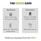The COVID Cape – Virus Shield and Rain Cover of Backpack - KIBI SPORTS