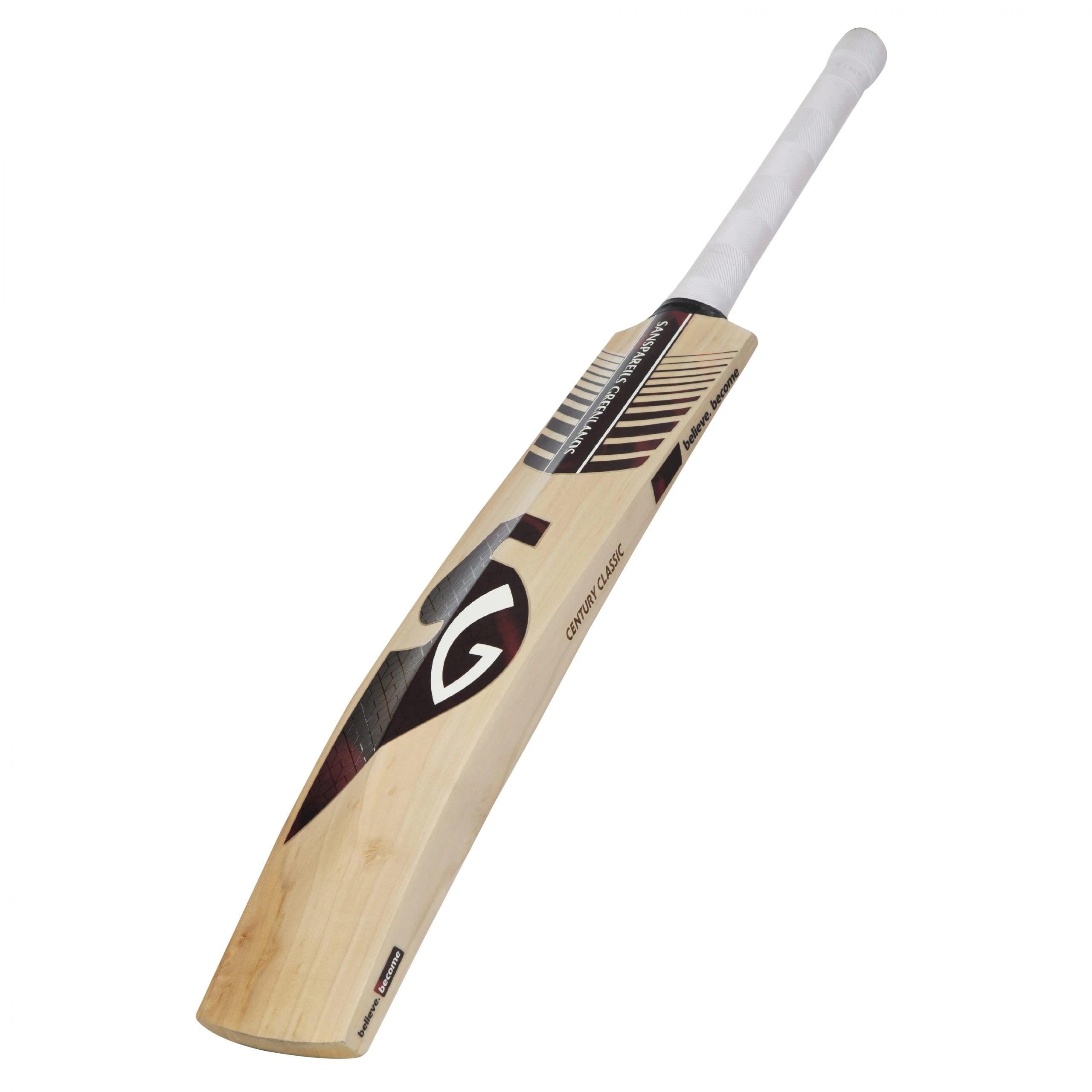 Century Classic Traditionally Shaped English Willow Cricket Bat (Leather Ball) - KIBI SPORTS