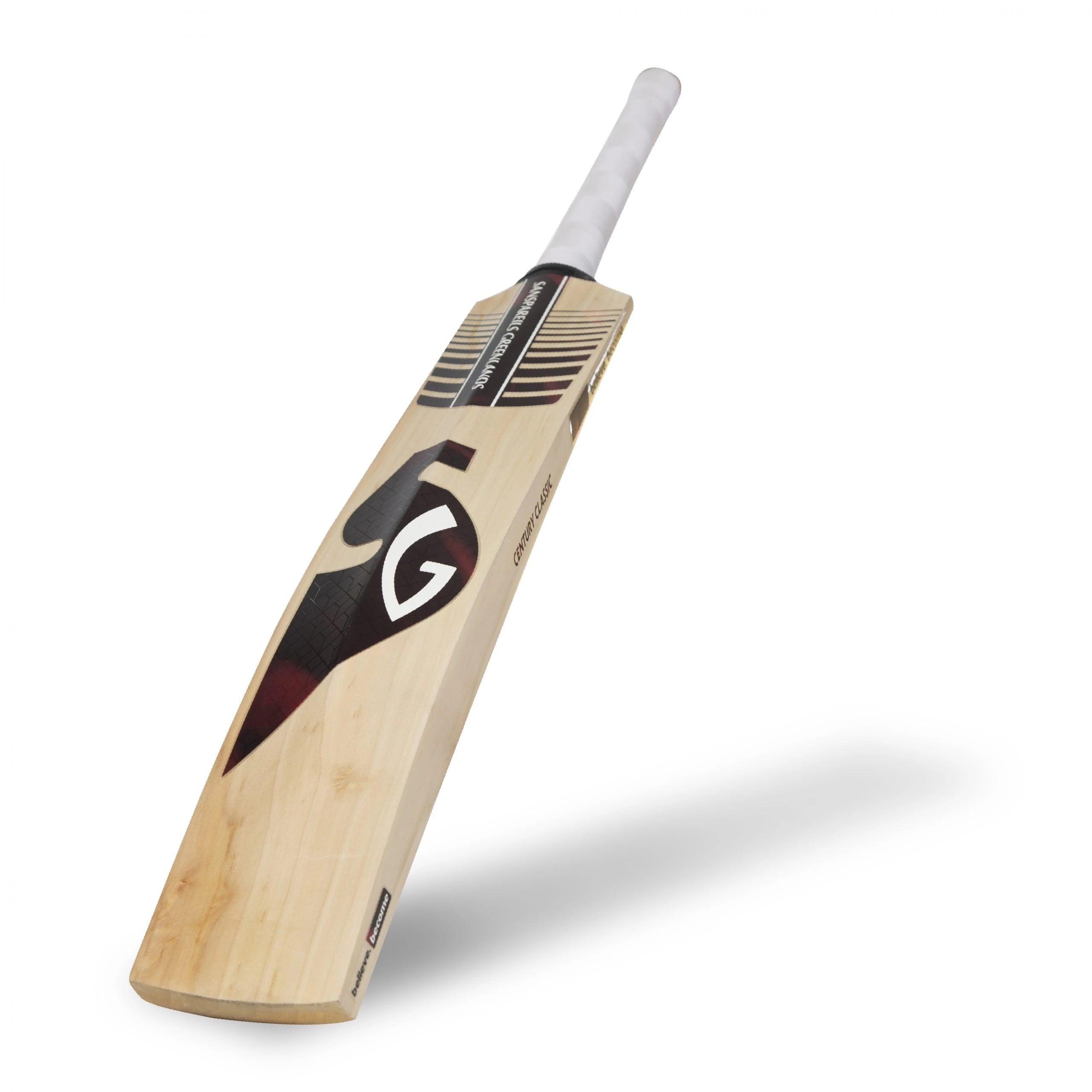 Century Classic Traditionally Shaped English Willow Cricket Bat (Leather Ball) - KIBI SPORTS