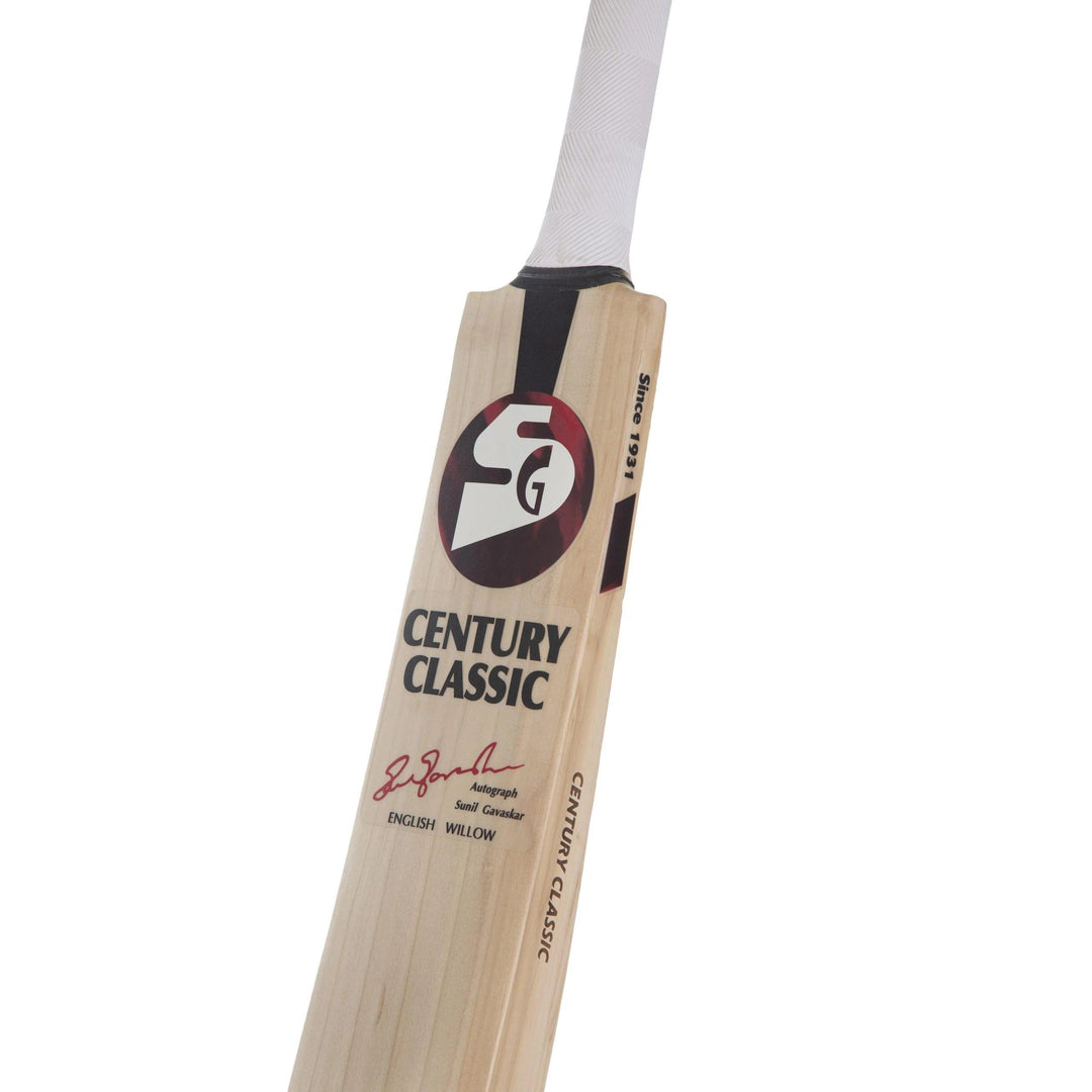 Century Classic Traditionally Shaped English Willow Cricket Bat (Leather Ball) - KIBI SPORTS
