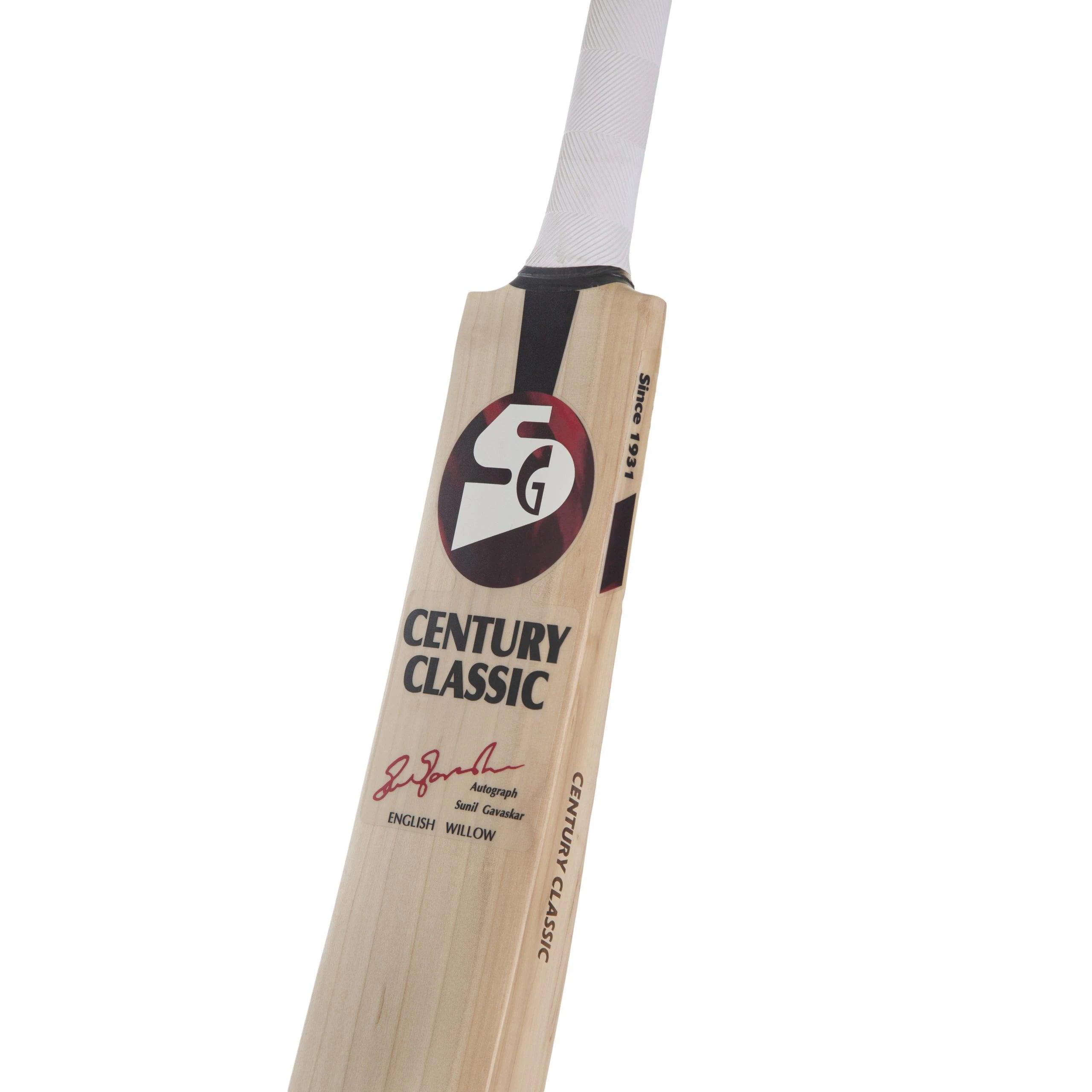 Century Classic Traditionally Shaped English Willow Cricket Bat (Leather Ball) - KIBI SPORTS