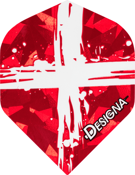 DESIGNA Patriot Dart Flights – 100 Micron – Strong – Hologram – Std - KIBI SPORTS