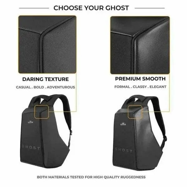 Ghost Carbon Fiber – 25 litres, 15.6 Inch Anti-Theft Laptop Backpack - KIBI SPORTS
