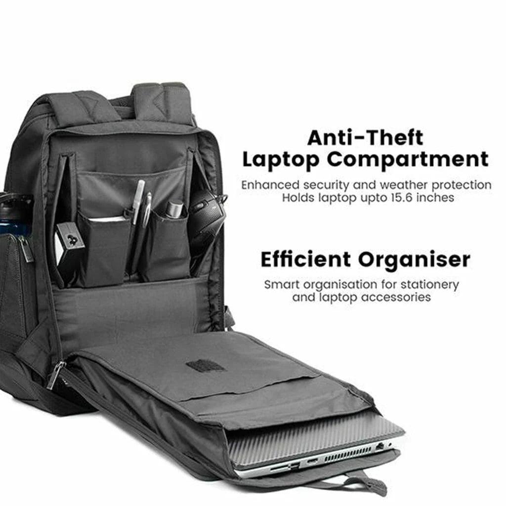 Phenom – 35 litres, 15.6 Inch Anti-Theft Laptop Backpack - KIBI SPORTS
