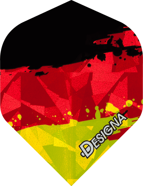 DESIGNA Patriot Dart Flights – 100 Micron – Strong – Hologram – Std - KIBI SPORTS
