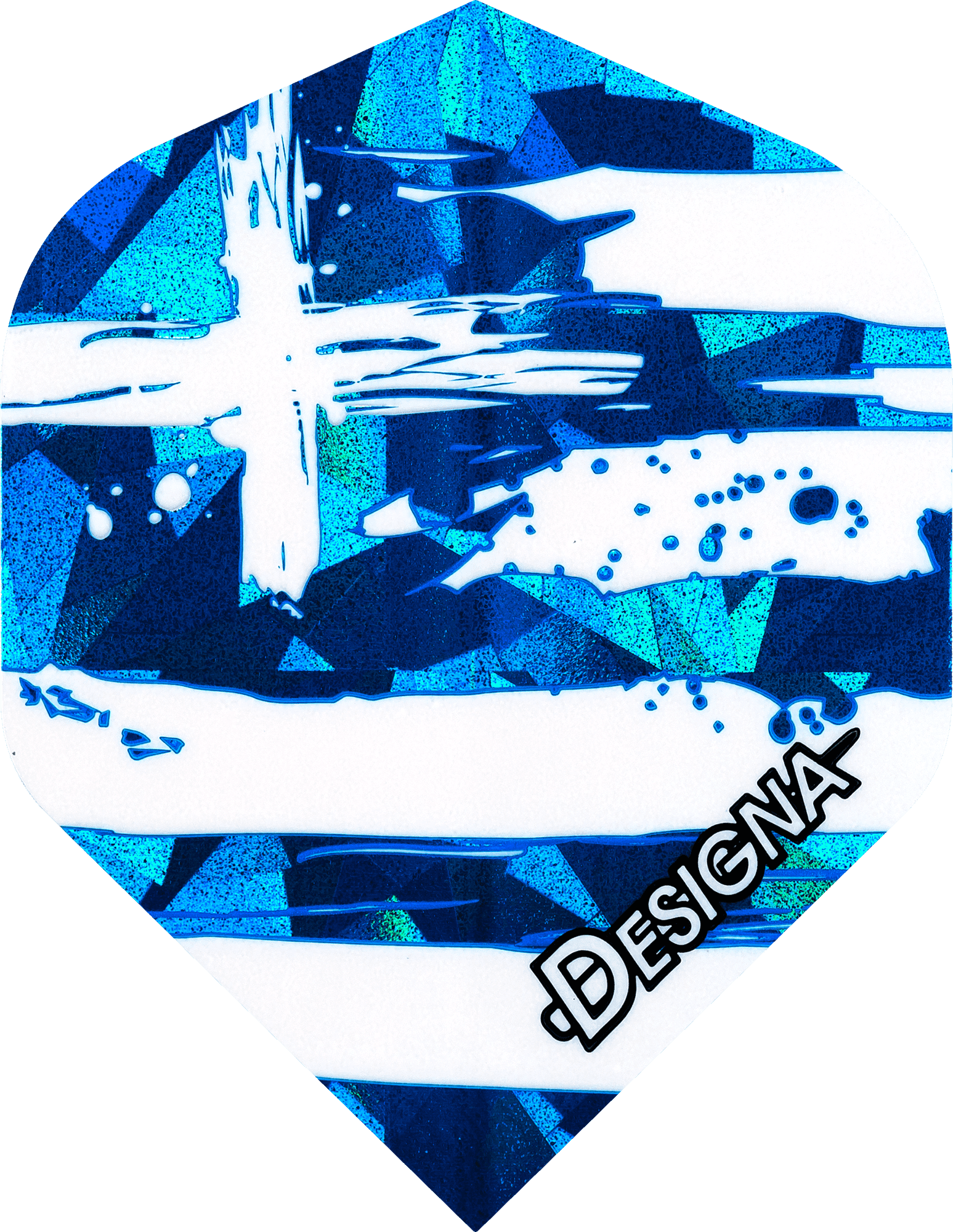 DESIGNA Patriot Dart Flights – 100 Micron – Strong – Hologram – Std - KIBI SPORTS