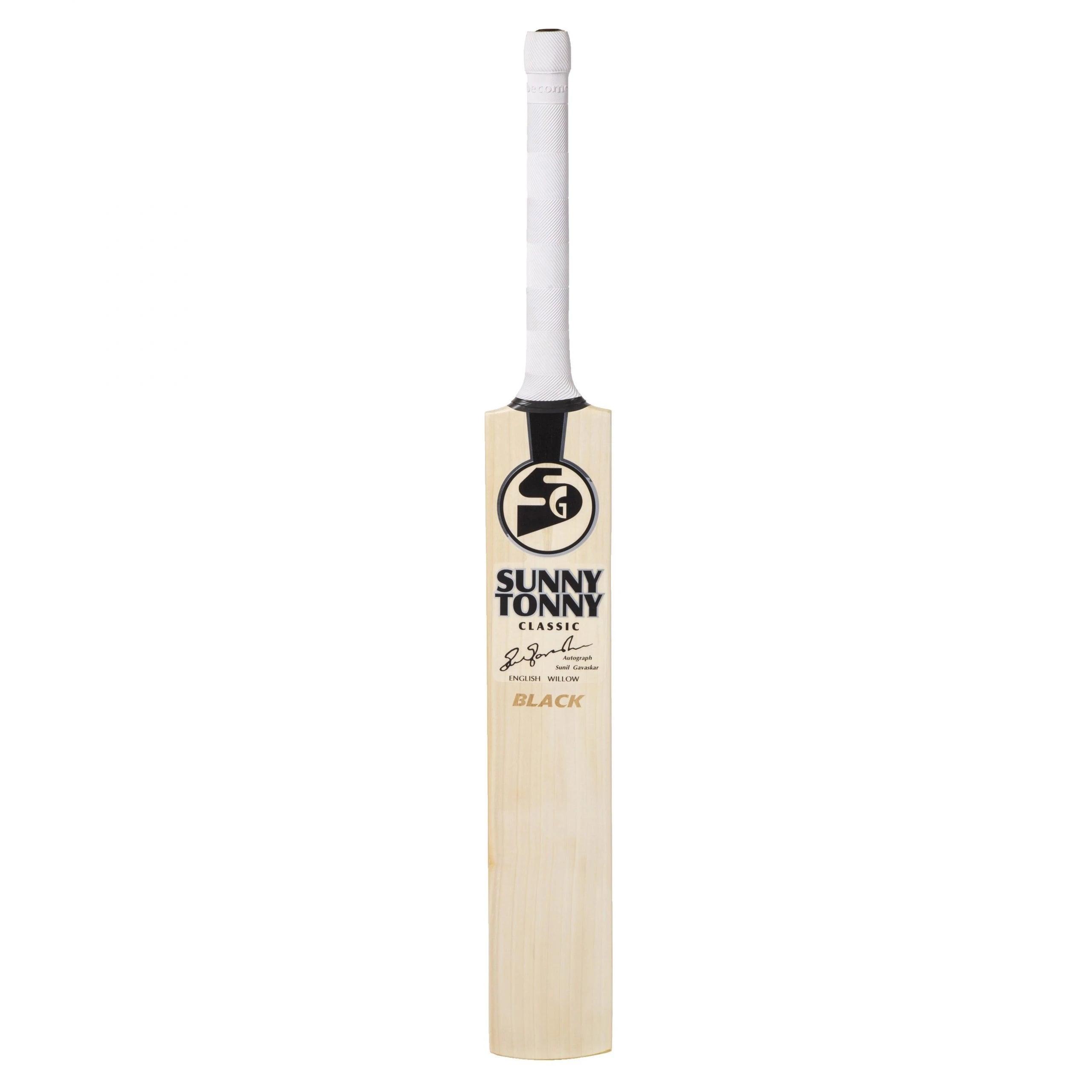 SG Sunny Tonny Classic Black – Grade 1 Worlds Finest English Willow Cricket Bat (Leather Ball) - KIBI SPORTS
