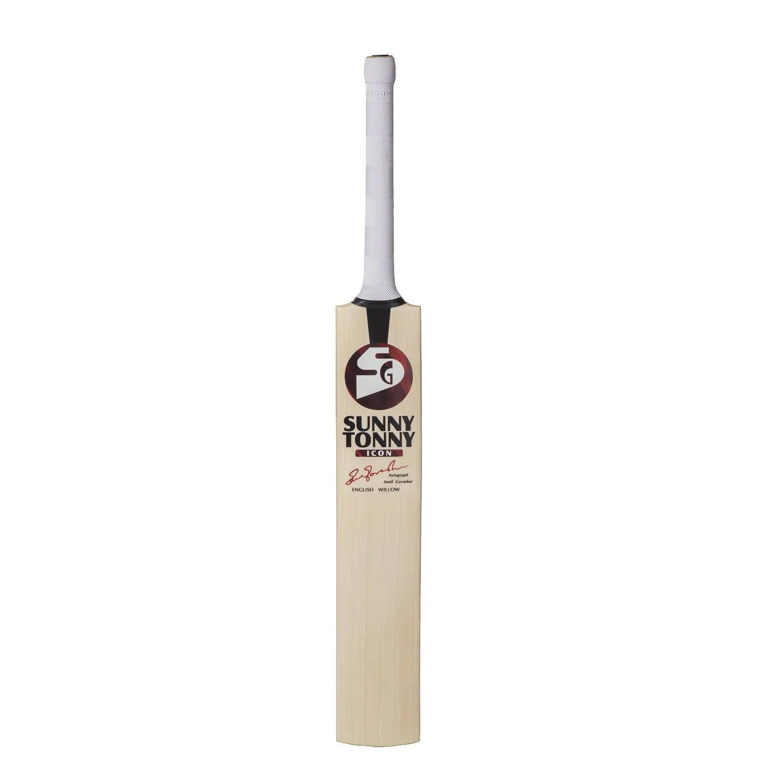 SG Sunny Tonny Icon Black – Grade 3 world’s finest English willow hard presse & traditionally shaped Cricket Bat (Leather Ball) - KIBI SPORTS