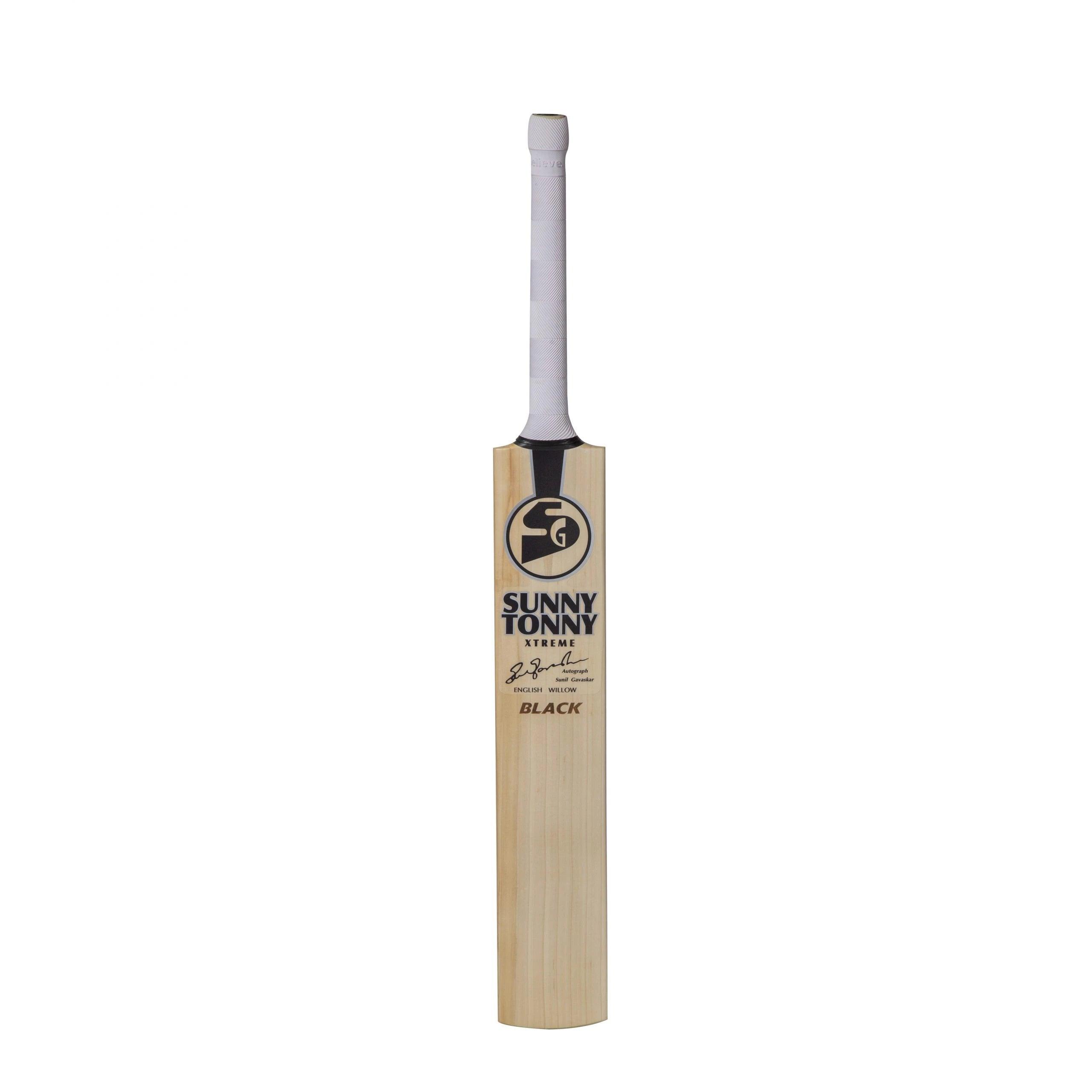 SG Sunny Tonny Xtreme Black – Grade 2 Worlds Finest English Willow Cricket Bat (Leather Ball) - KIBI SPORTS