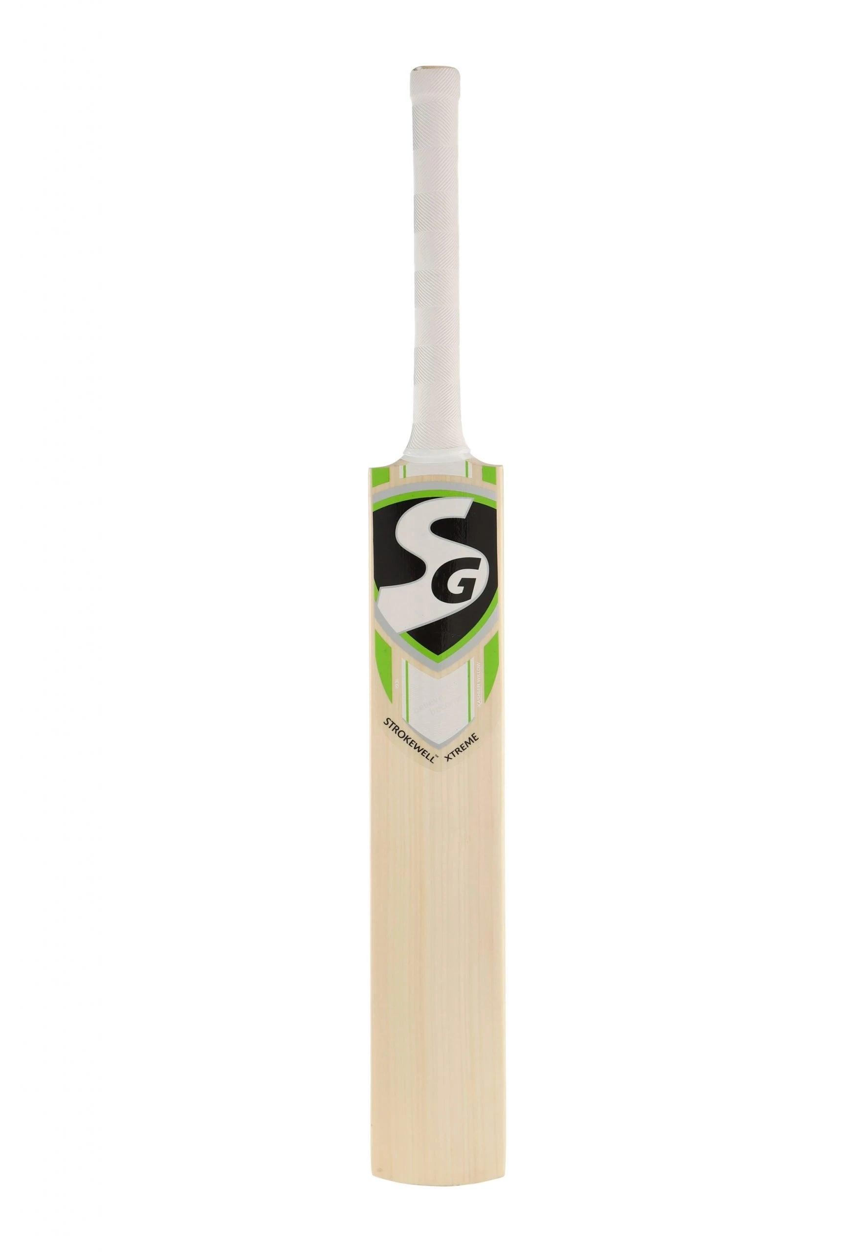 SG Strokewell Xtreme Premium Kashmir Willow traditional shaped Cricket Bat (Leather Ball) - KIBI SPORTS