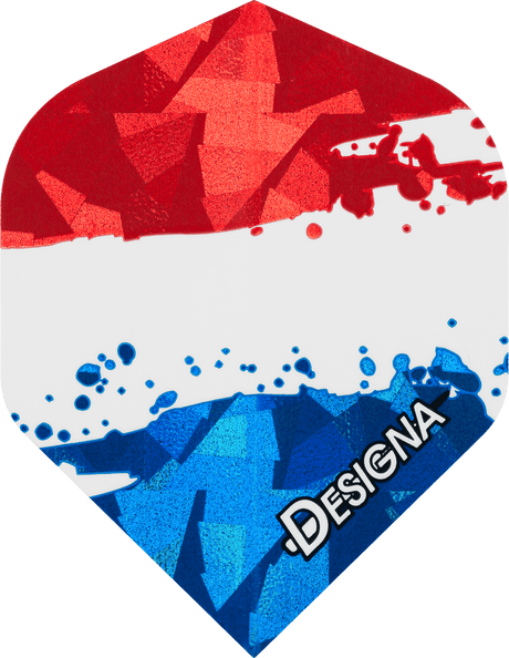 DESIGNA Patriot Dart Flights – 100 Micron – Strong – Hologram – Std - KIBI SPORTS