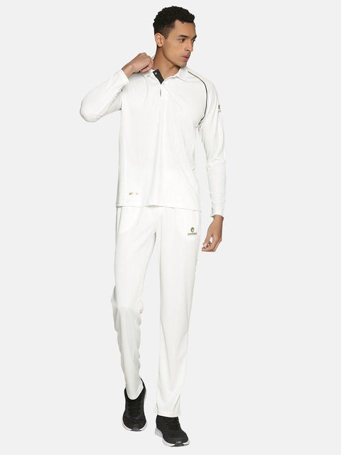 Omtex JW Cricket White Full Sleeve T-Shirt | Cricket | KIBI Sports - KIBI SPORTS