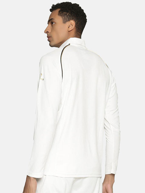 Omtex JW Cricket White Full Sleeve T-Shirt | Cricket | KIBI Sports - KIBI SPORTS