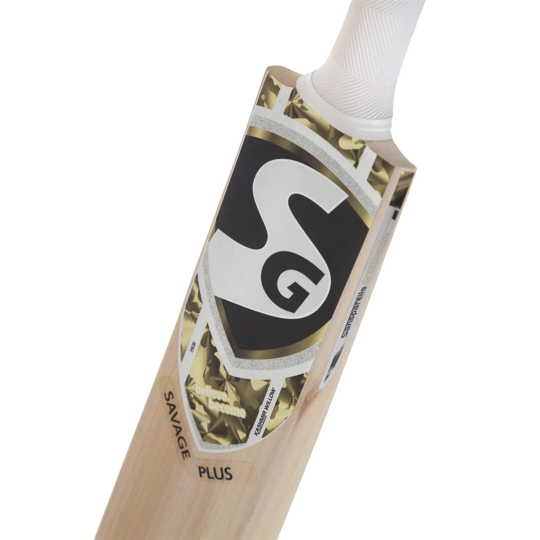 SG Savage Plus Top Quality Kashmir Willow Cricket Bat - KIBI SPORTS