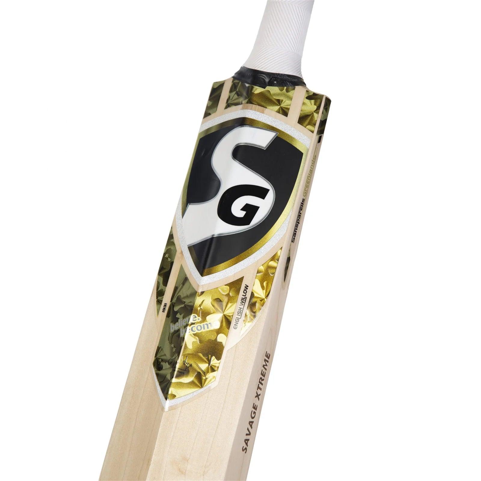 SG Savage Xtreme Finest English Willow grade 3 Cricket Bat (Leather Ball) - KIBI SPORTS
