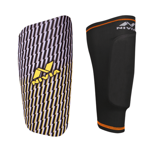 Nivia Classic with sleeve Football Shin Guards