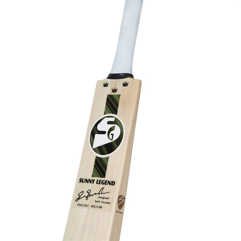 SG Sunny Legend® English Willow top grade 1 Cricket Bat (Leather Ball) - KIBI SPORTS