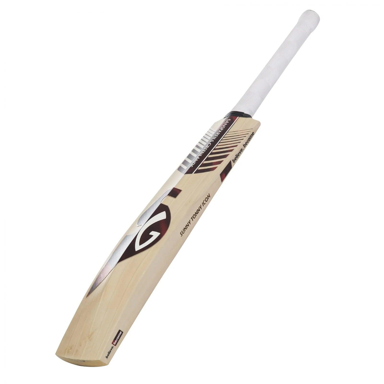 SG Sunny Tonny Icon – Grade 3 world’s finest English willow hard pressed & traditionally shaped Cricket Bat (Leather Ball) - KIBI SPORTS