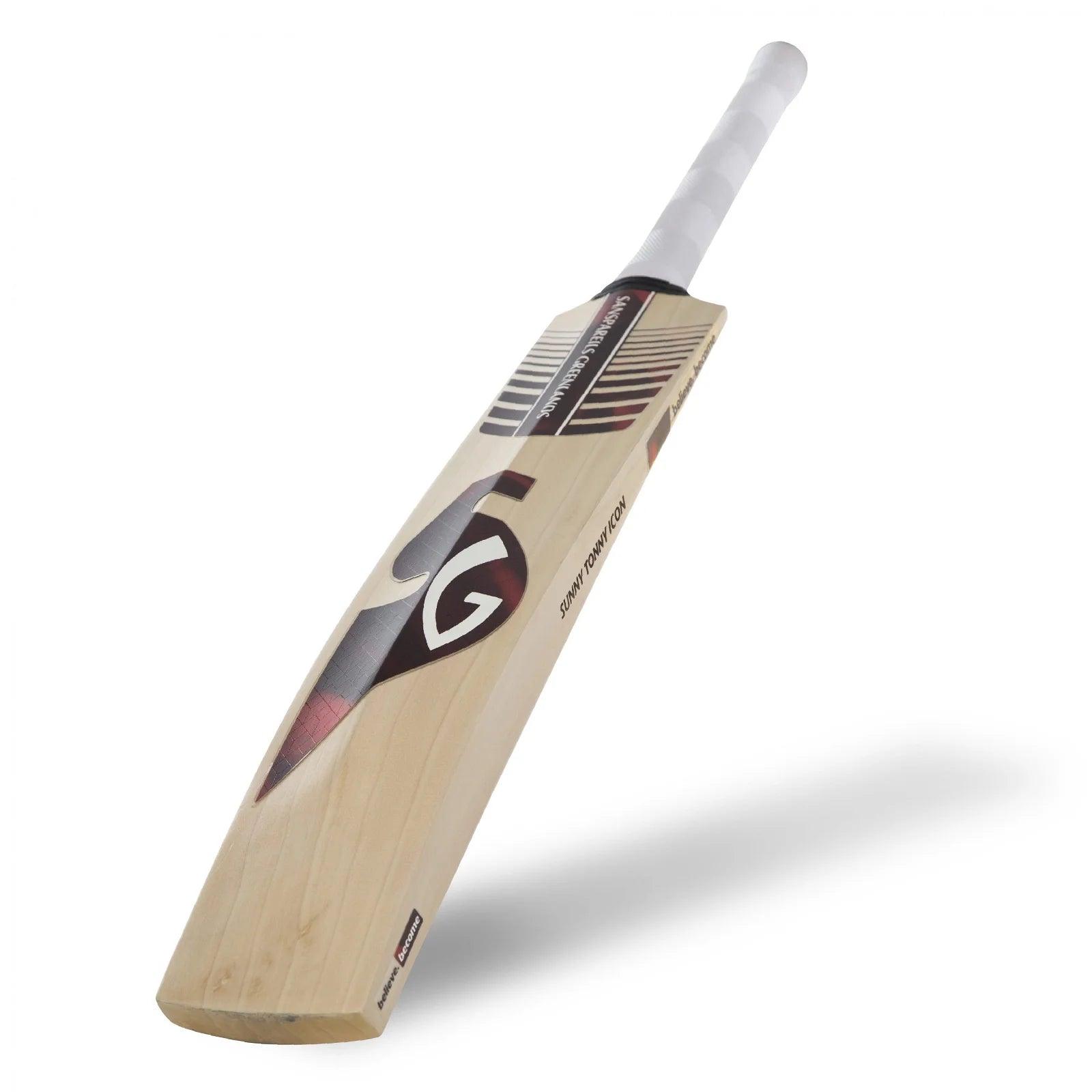 SG Sunny Tonny Icon – Grade 3 world’s finest English willow hard pressed & traditionally shaped Cricket Bat (Leather Ball) - KIBI SPORTS