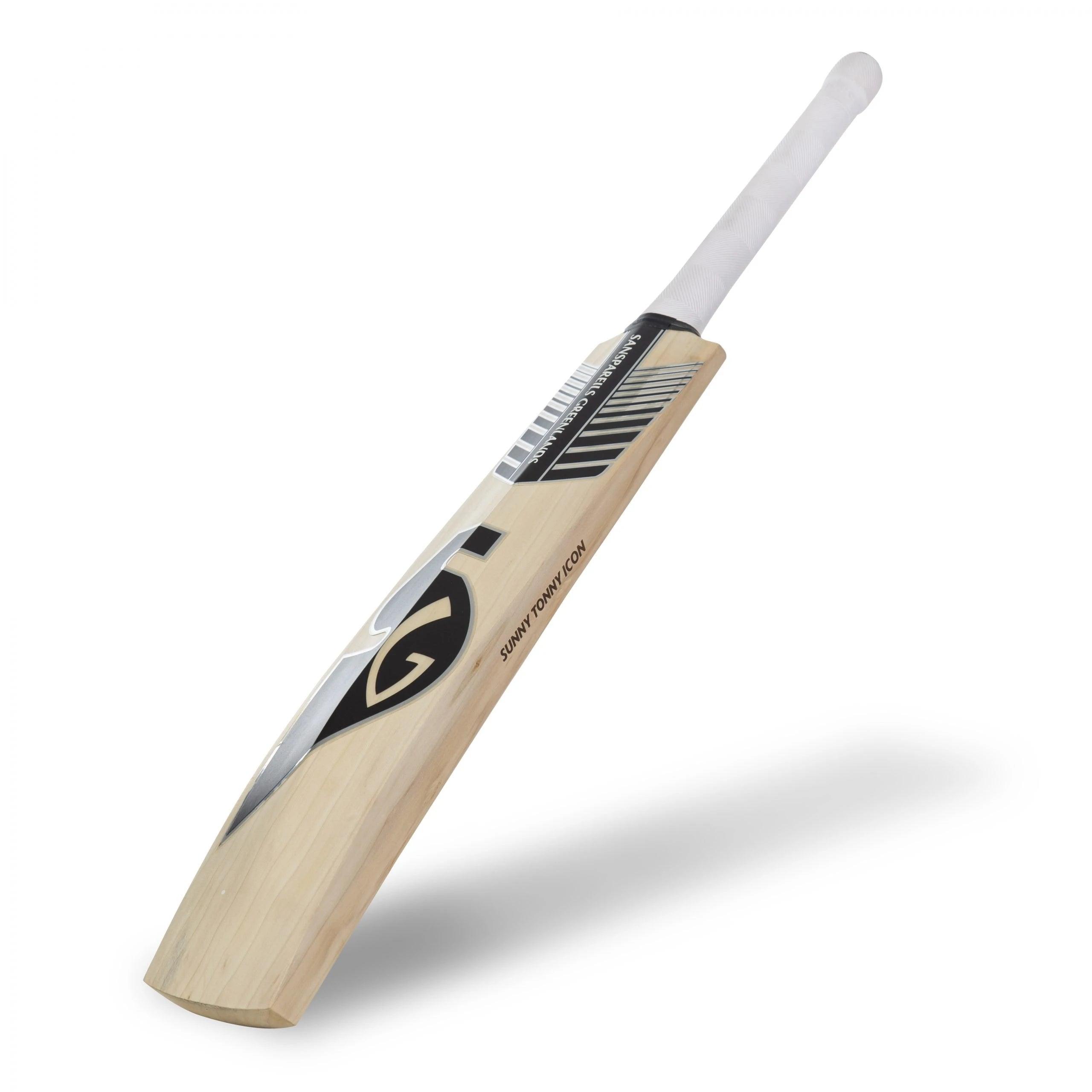SG Sunny Tonny Icon Black – Grade 3 world’s finest English willow hard presse & traditionally shaped Cricket Bat (Leather Ball) - KIBI SPORTS