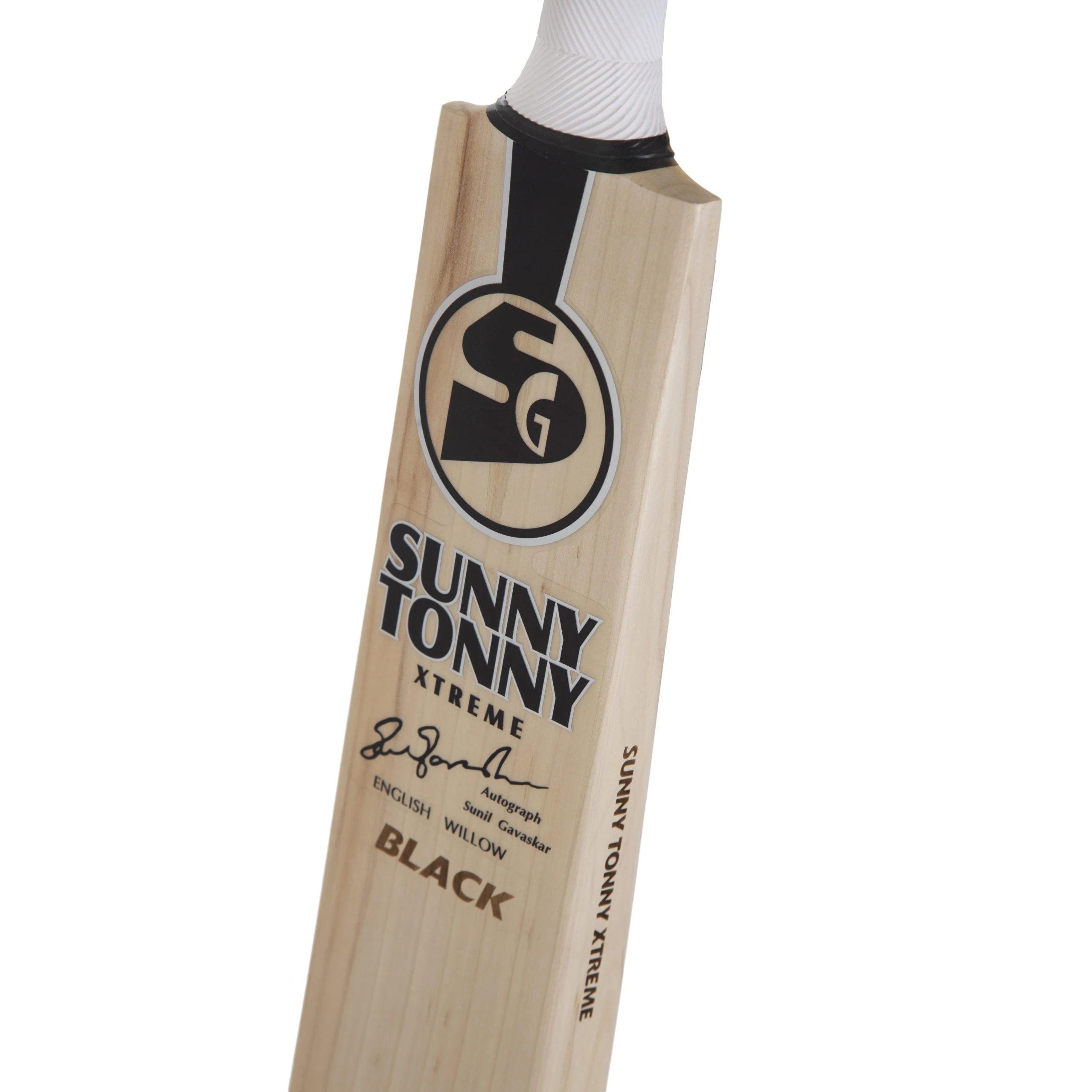 SG Sunny Tonny Xtreme Black – Grade 2 Worlds Finest English Willow Cricket Bat (Leather Ball) - KIBI SPORTS