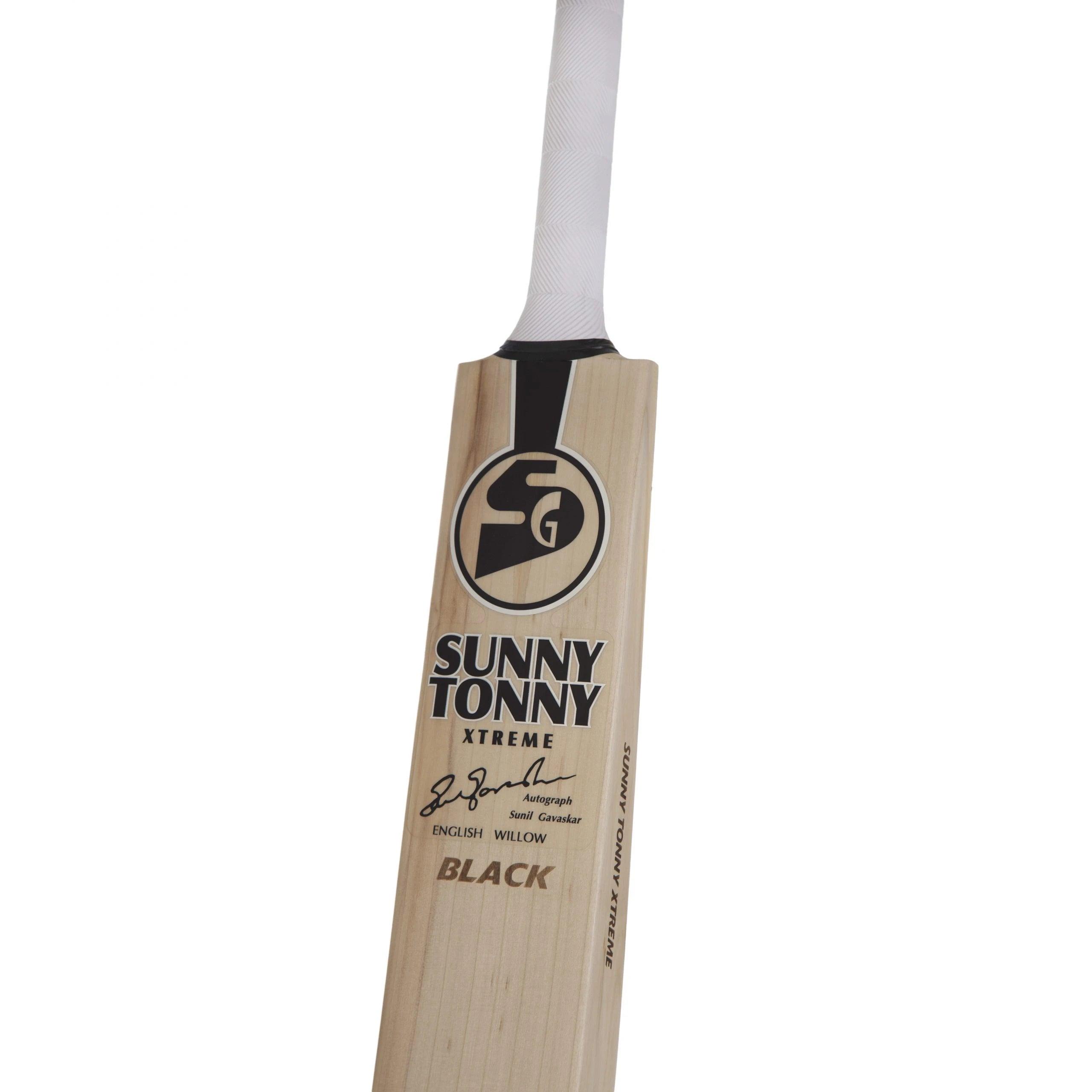 SG Sunny Tonny Xtreme Black – Grade 2 Worlds Finest English Willow Cricket Bat (Leather Ball) - KIBI SPORTS