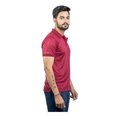 Kronos DRI-FIT Polo T-shirt | Men's | Maroon | KIBI Sports - KIBI SPORTS