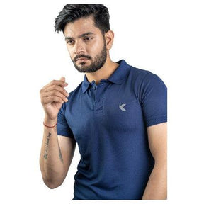 DRI-FIT Polo T-shirt | Men's | Naval Blue | KIBI Sports - KIBI SPORTS