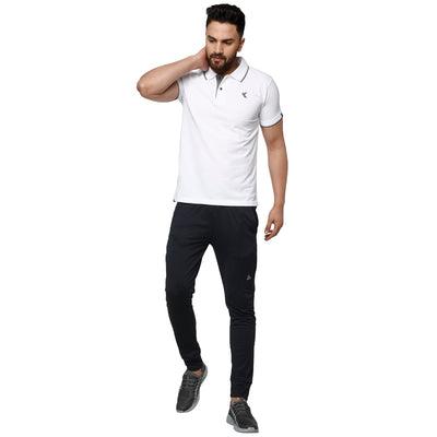 Kronos Slim Fit Cotton Polo | Men's | Pure White | KIBI Sports - KIBI SPORTS