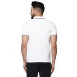 Kronos Slim Fit Cotton Polo | Men's | Pure White | KIBI Sports - KIBI SPORTS