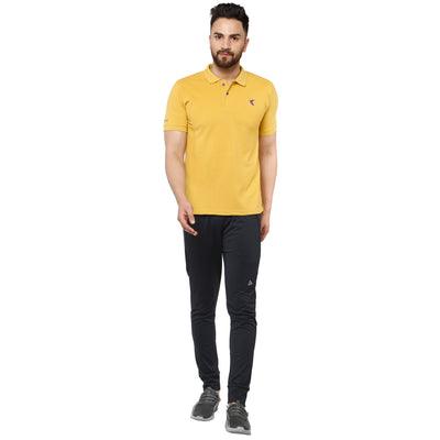 Kronos Slim Fit Cotton Polo | Men's | Groovy Mustard | KIBI Sports - KIBI SPORTS